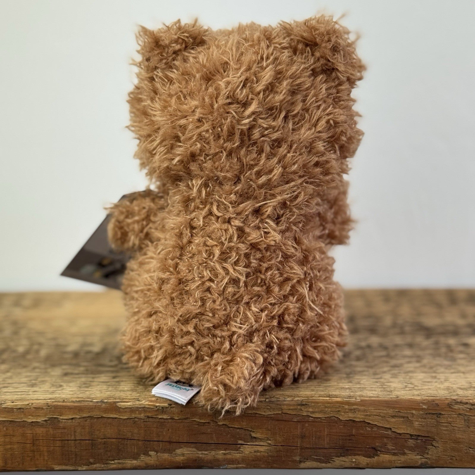 Jellycat Little Bear - Retired Brown Bear Curly Hair Beanie Soft Toy 7" 