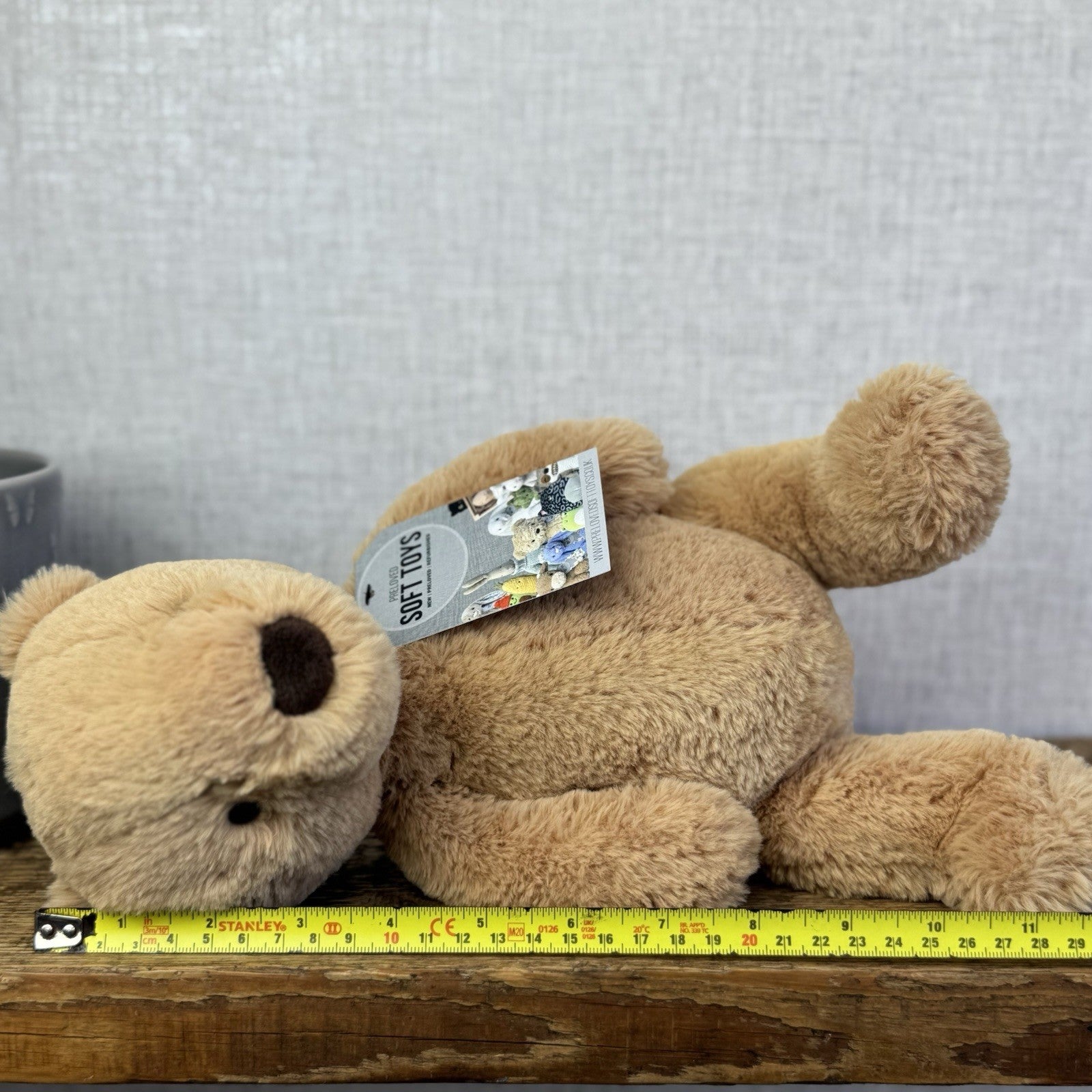 Jellycat Medium Puffles Bear - Soft Light Beige Super Soft Bear Retired 12" (#2)