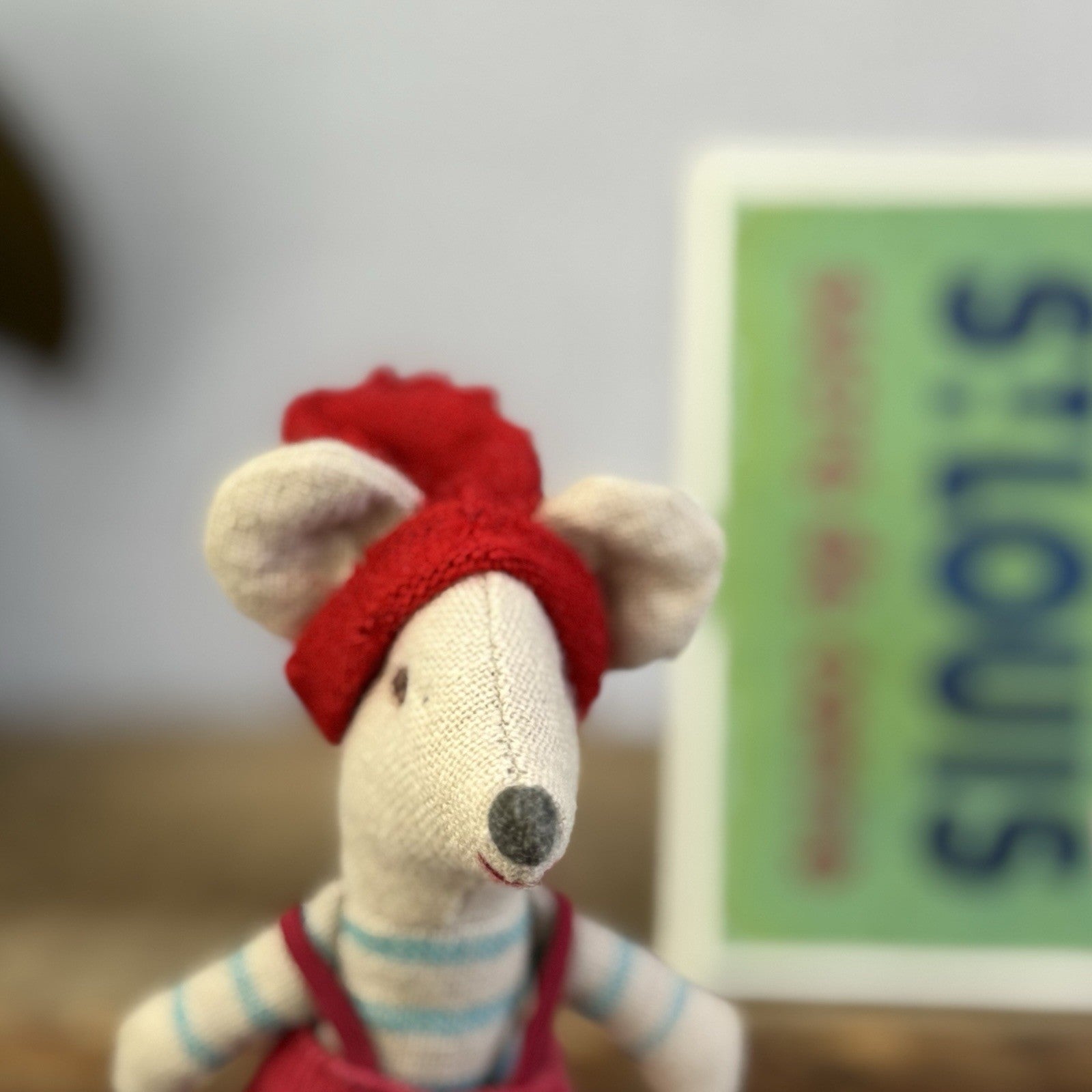Maileg Little Brother Christmas Mouse 2012 Retired Little Mouse Louis Matchbox