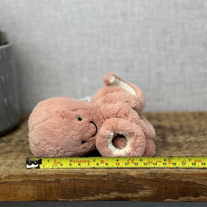 Jellycat Baby Odell Octopus - Small Pink Soft Toy Mini Octopus Beanie Plush 5"