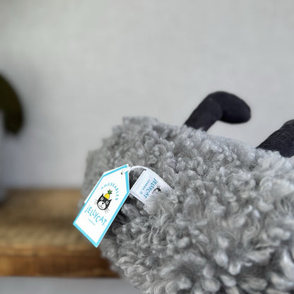 Jellycat Amuseable Storm Cloud - Grey Grumpy Cloud Plush Beanie NWT 10"