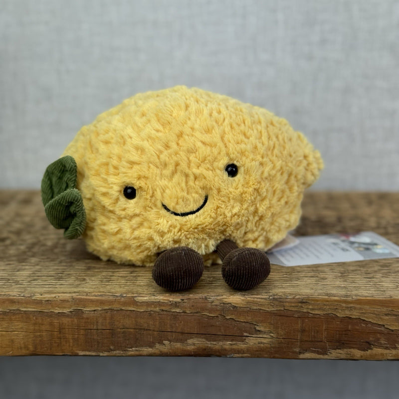 Jellycat Small Amuseable Lemon - Small Lemon With Legs - Food Play Plush (#2)