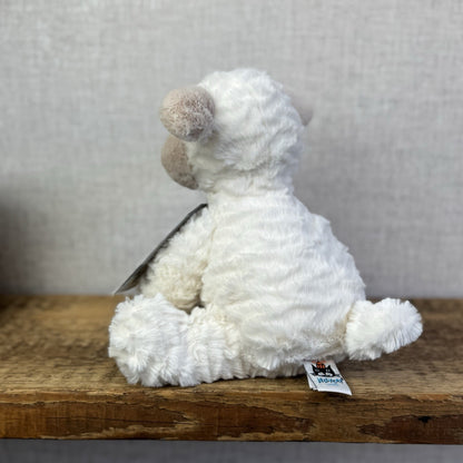 Jellycat Medium Fuddlewuddle Lamb Beige Face Textured Sheep Beanie 9"