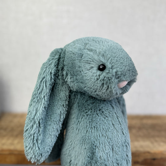 Jellycat Medium Bashful Forest Bunny Rabbit - Retired Green Rabbit 12"