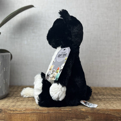 Jellycat Medium Bashful Tuxedo Cat - Black/White Cat Retired Kitty Cat 12”