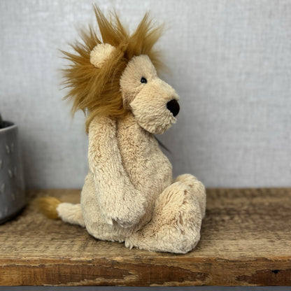 Jellycat Medium Bashful Lion Plush - Retired Medium Bashful Wild Animal 12"