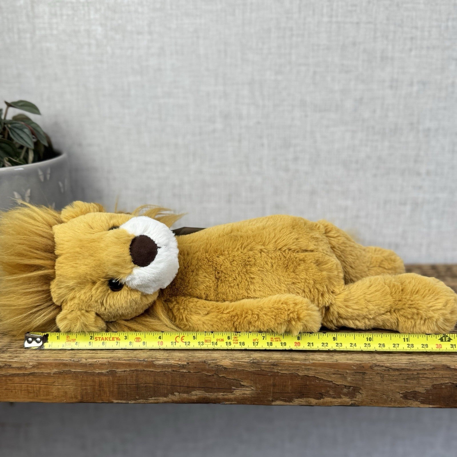 Jellycat Wumper Lion - Super Soft Yellow Floppy Lion Soft Toy Retired Rare 14"