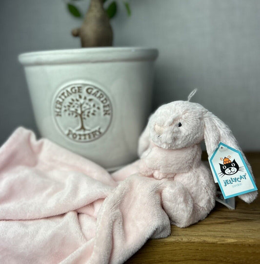 Jellycat Bashful Pink Bunny Soother - Pink Bunny Comfort Blanket - Baby Girl (2)