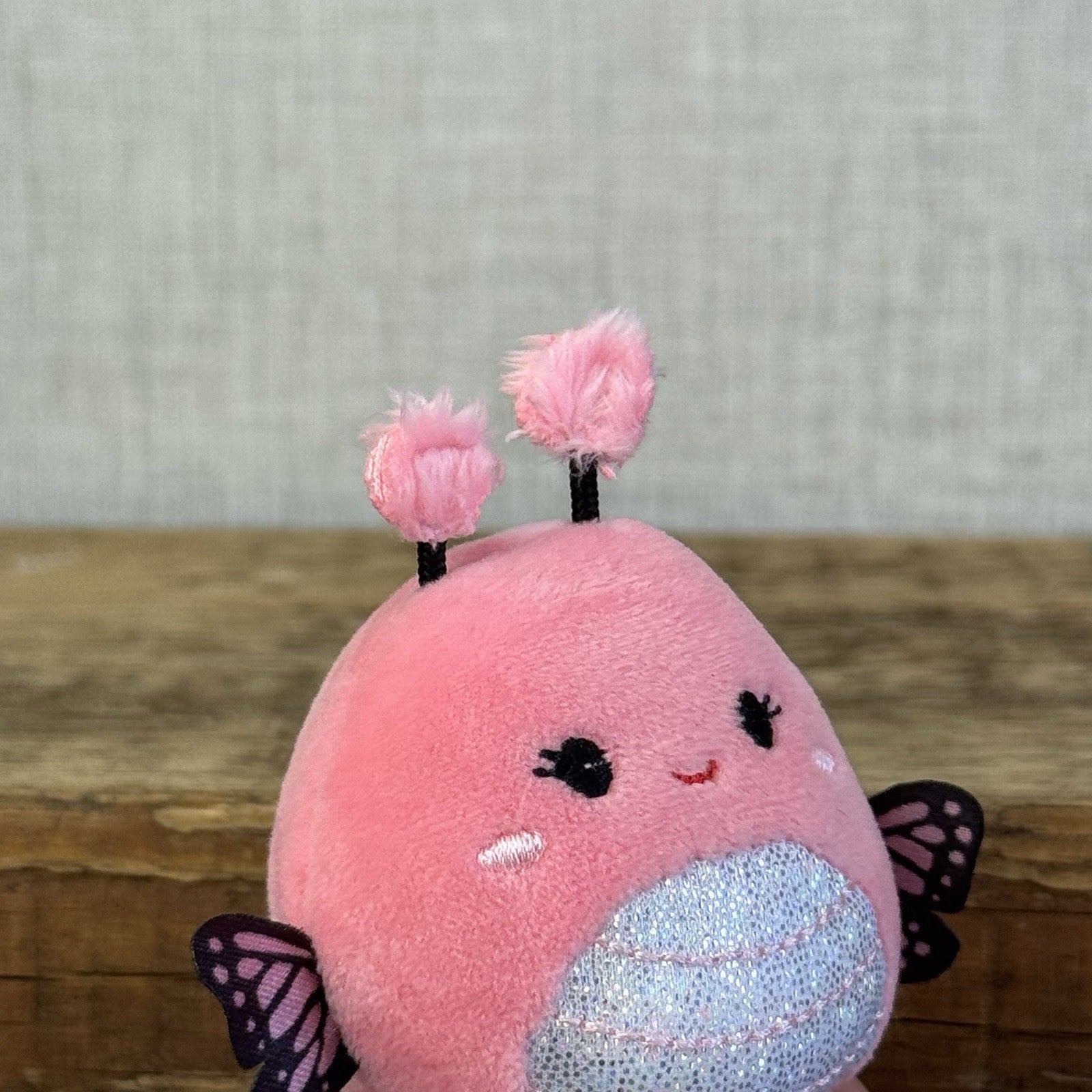 Squishmallow Squishville - Adreina Pink Mini Butterfly Tiny (Multi Buy Discount)