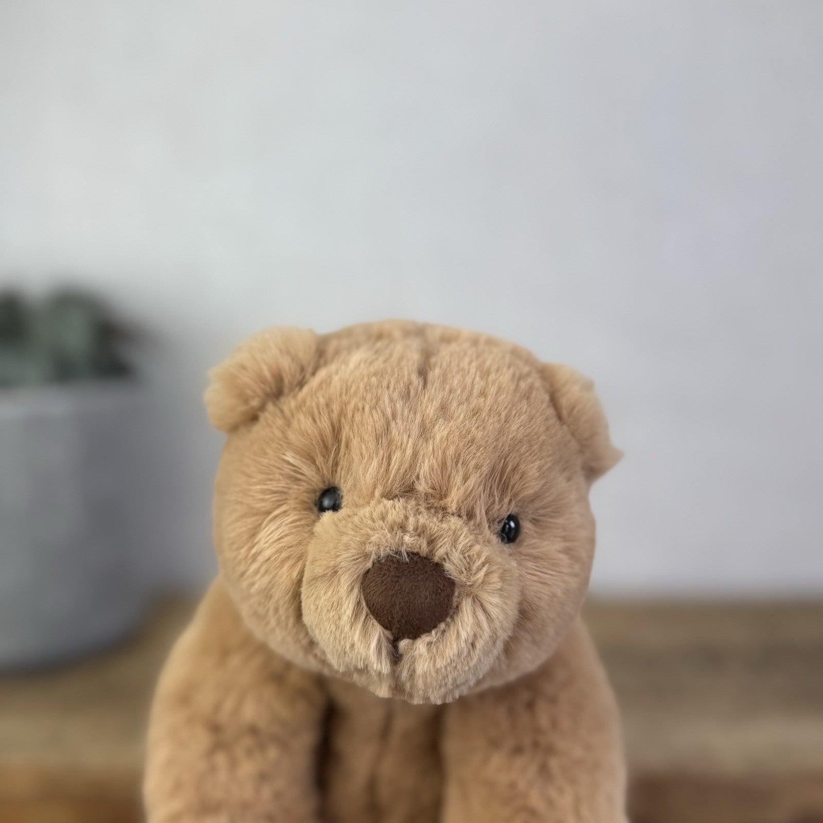 Jellycat Small Cecil Bear - Small Sitting Brown Retired Jellycat Bear - Small 8"