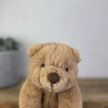 Jellycat Small Cecil Bear - Small Sitting Brown Retired Jellycat Bear - Small 8"