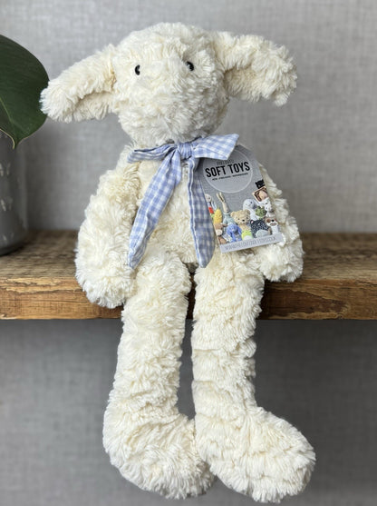 John Lewis Shushky Lamb (Jellycat Collaboration) Cream Curly Lamb Long Legs 15”