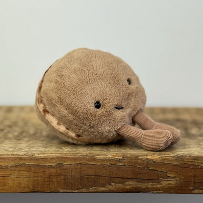 Jellycat Chocolate Macaron (first Release) Retired Brown Macaron Soft Toy Rare