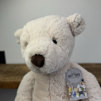 Jellycat Huge Barley Bear - Large Cream Bear Retired Hard To Find 23"