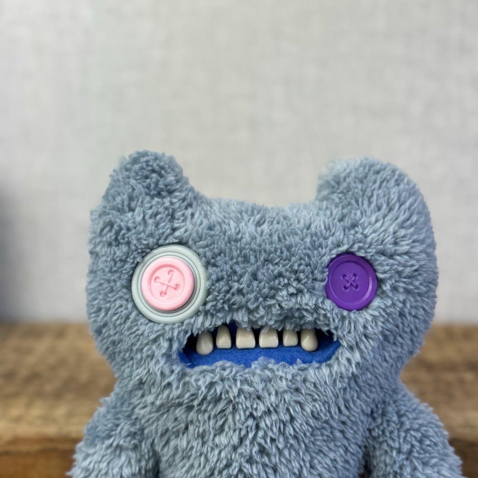Fuggler Snuggler Edition Grey Indecisive Monster Button Eyed Funny Ugly Monster 