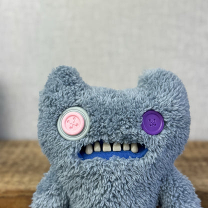 Fuggler Snuggler Edition Grey Indecisive Monster Button Eyed Funny Ugly Monster 