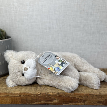 Bukowski - Barbara Bukowski Little Catty - Beige Floppy Beanie Kitten Cat Plush