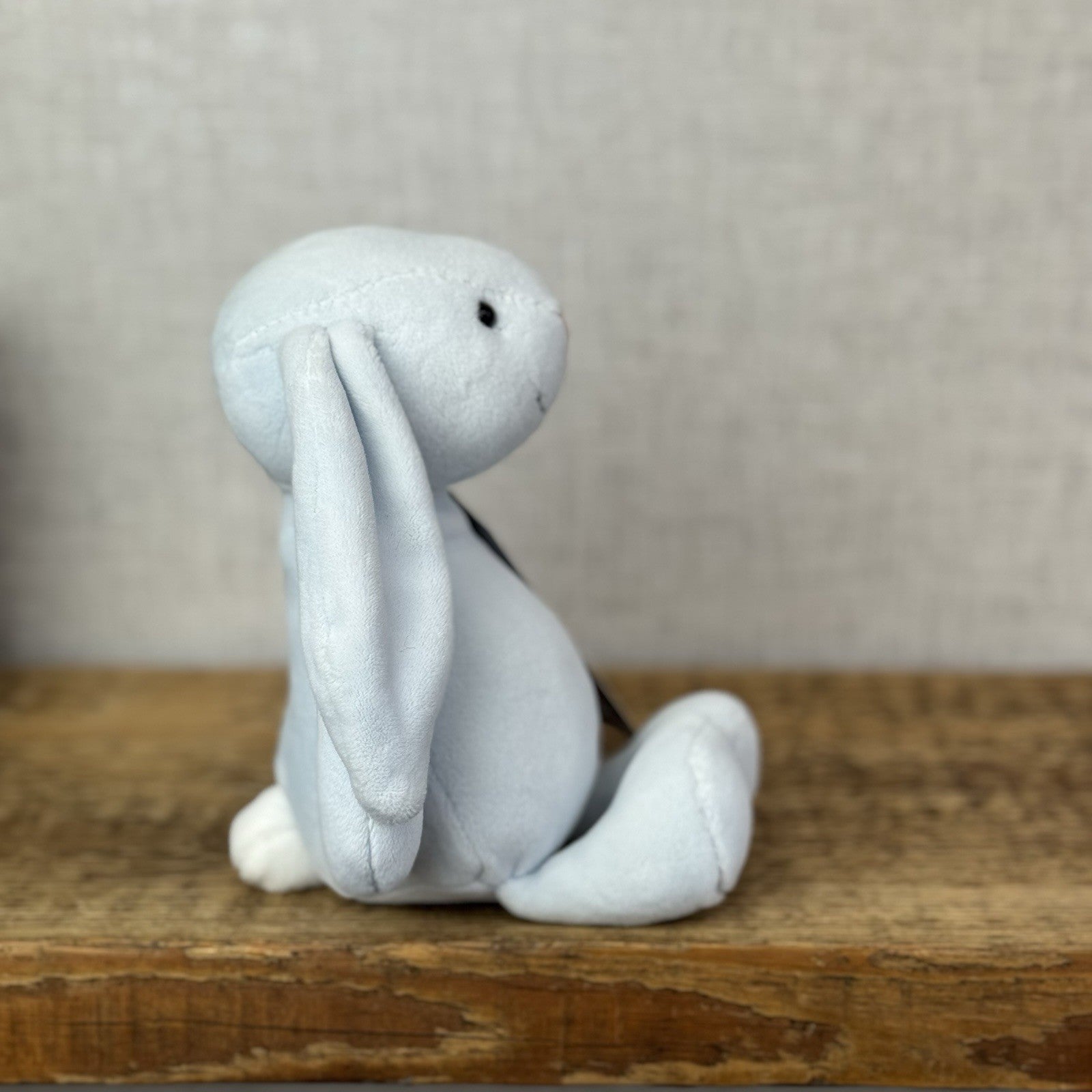 Jellycat My First Bunny Blue - Baby Soft Baby Rabbit Toy Velour Beanie Beige 8”