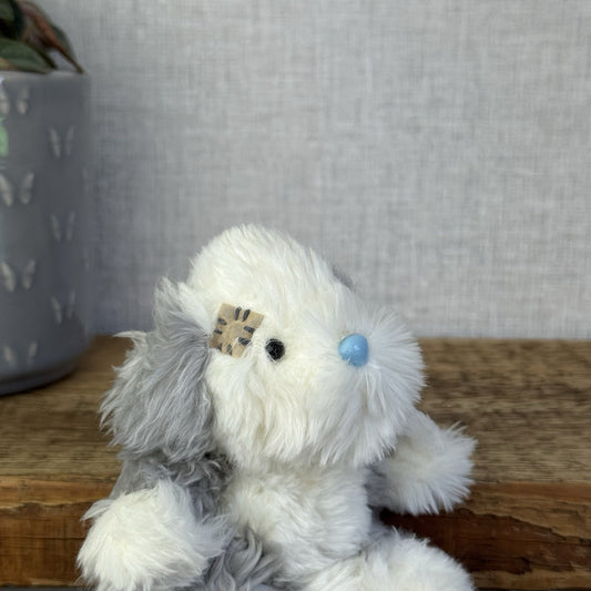 Blue Nose Friends Fluffy The Sheepdog - Mini Fluffy Dog Beanie Pal New 5”