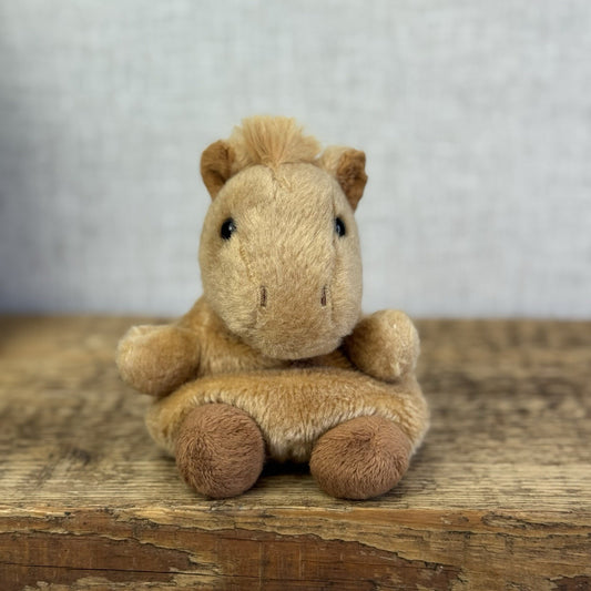 Aurora - Palm Pals Mini Beanbag Plush - Gallop Horse Soft Toy Chesnut Mini 5"