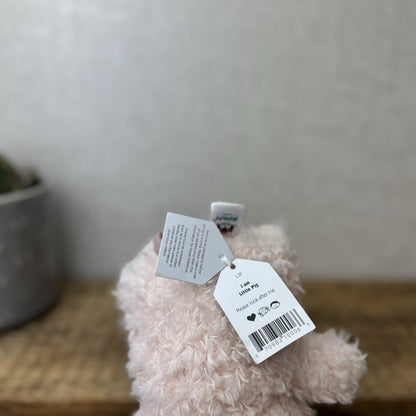 Jellycat Little Pig - Fluffy Pink Piglet Soft Toy Small Curly Fur Retired 7"