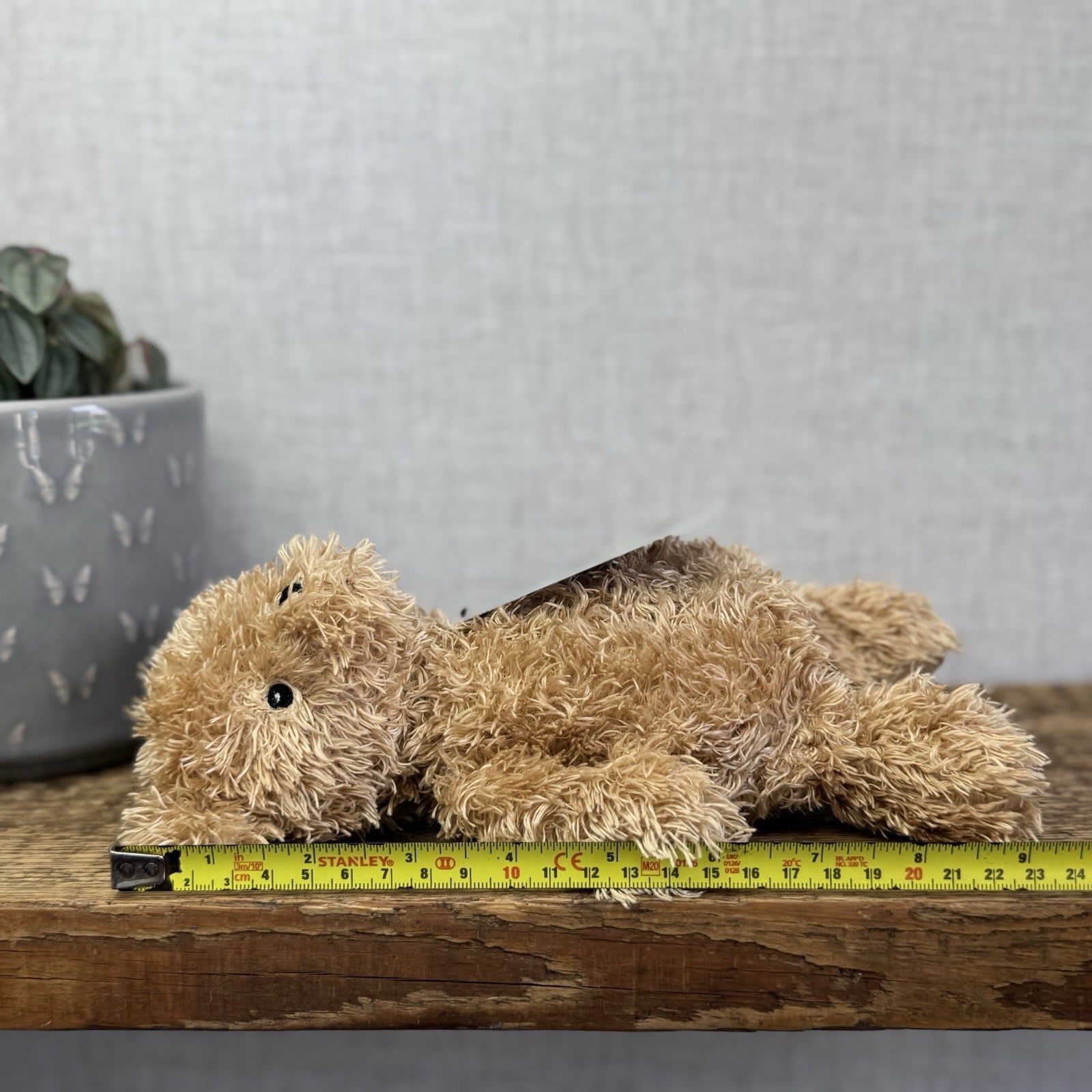 Jellycat Jellykitten Vintage Bear Chime - Raggedy Roo Golden Bear Chime NWOT