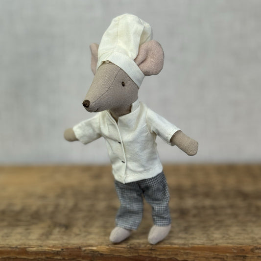 Maileg Mouse Chef - Mouse In Chef Outfit - New Without Tag Miniature Mouse