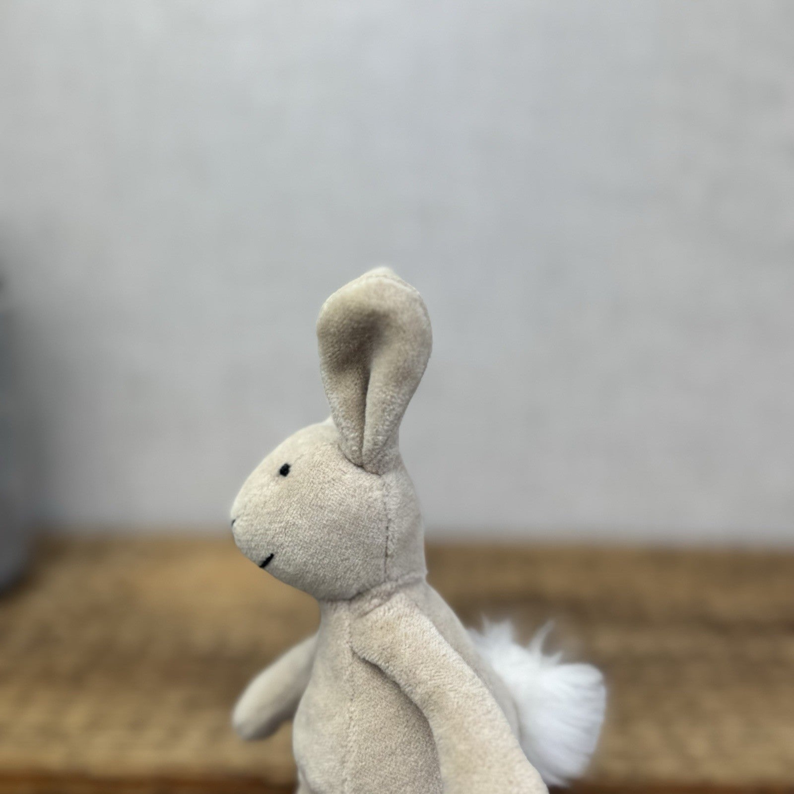 Jellycat Tiny Baby Slackajack Bunny - Tiny Beige Vintage Mini Plush 7”