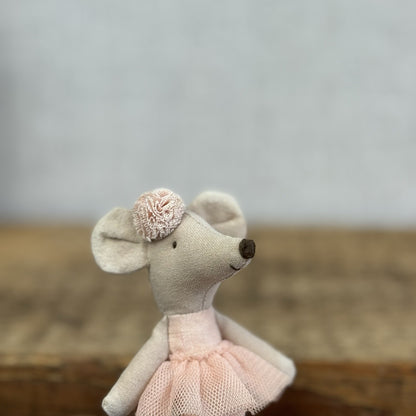 Maileg Small Dance Mouse, Ballerina Mouse Soft Toy New Without Tags Retired 