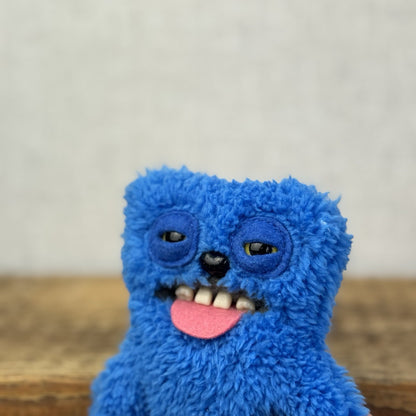 Fuggler Keyring - Sir Belch Blue Snuggler Fuggler Keyring Fluffy Rare Retired V1