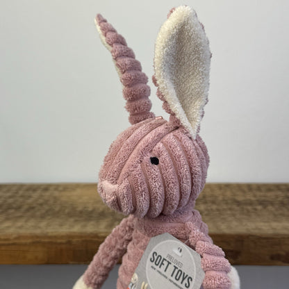 Jellycat Pink Cordy Roy Baby Bunny - Small Pink Beanie Corduroy Bunny Rabbit 12"