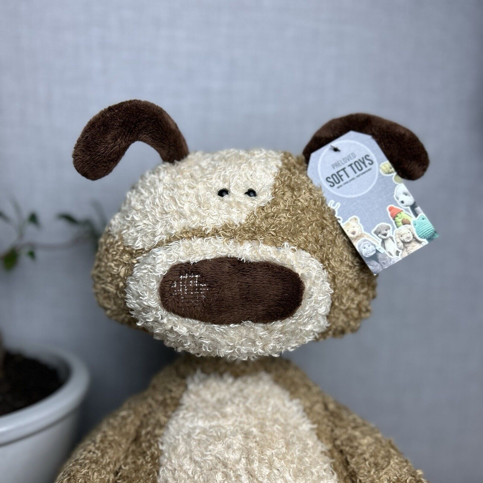 Jellycat Tumblebum Dog - Large Plump Dog - Cute Toe Beans Large Spot Dog 14”