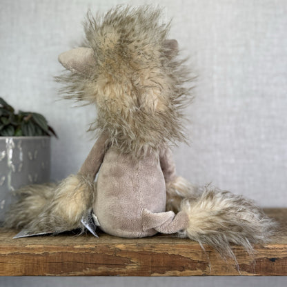 Jellycat Chi-Chi Chinese Crested Dog - Large Fluffy Puppy Dog Rare/Retired 14"