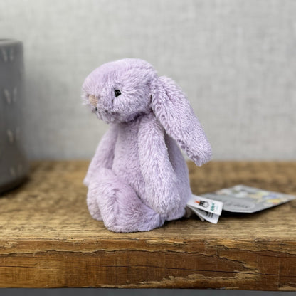 Jellycat Tiny Bashful Hyacinth Purple/Lilac Baby  Bunny - Miniature Rabbit 5"