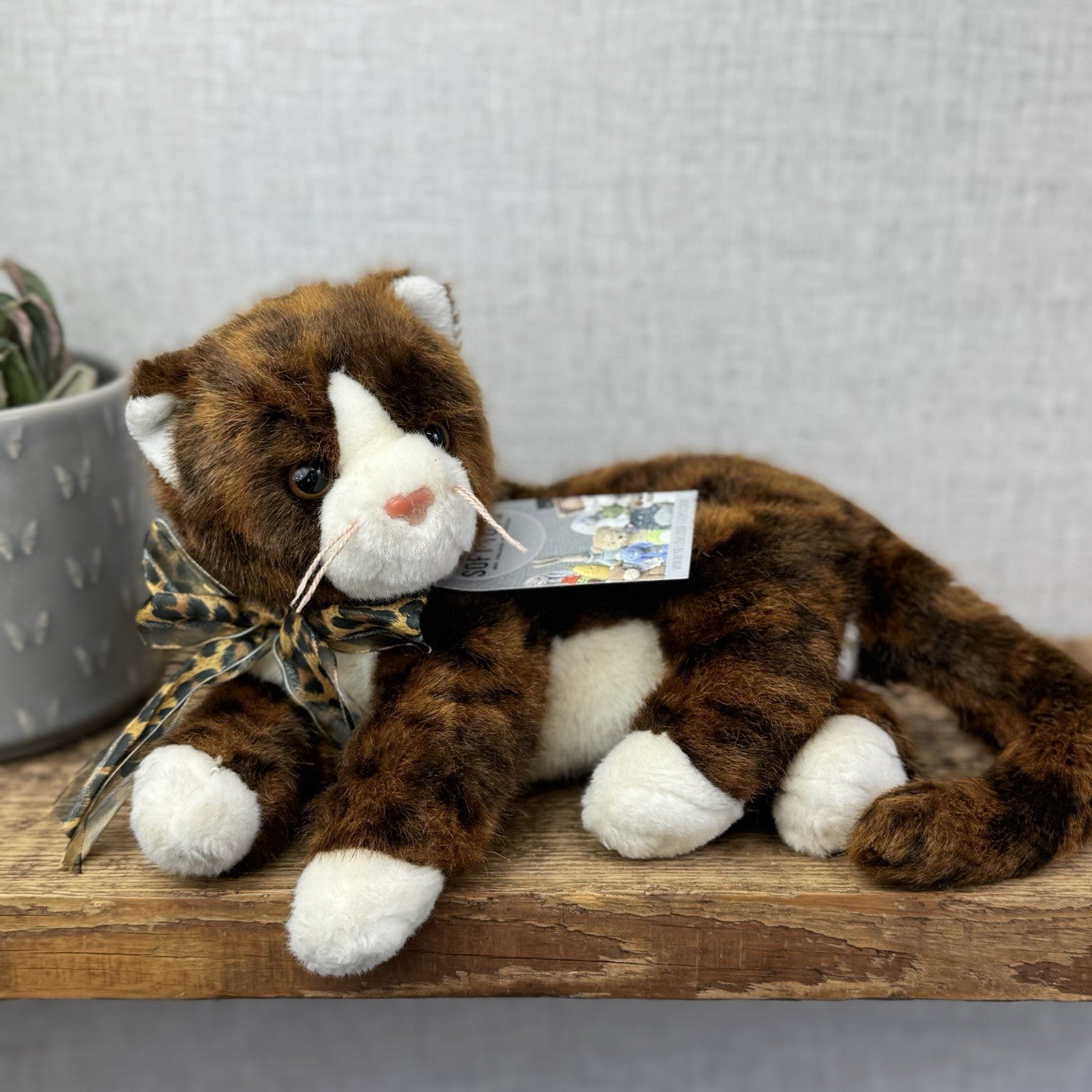TY Classic Catalina Cat - Torti Brown/Black Ty Beanie Baby Cat Medium 2006