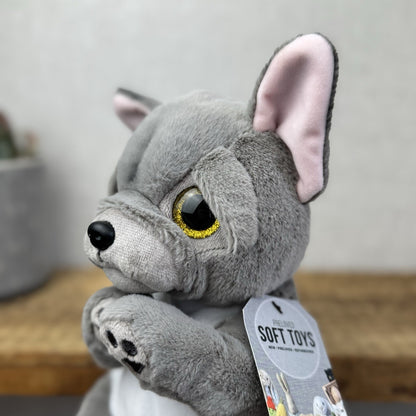 TY Beanie Bellies - Wilfred the Dog 15cm - Large Beanie French Bulldog Soft Toy