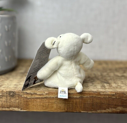 Jellycat Squidgikins Lamb - Small Vintage Beanie Velour - White Lamb Beanie 5"