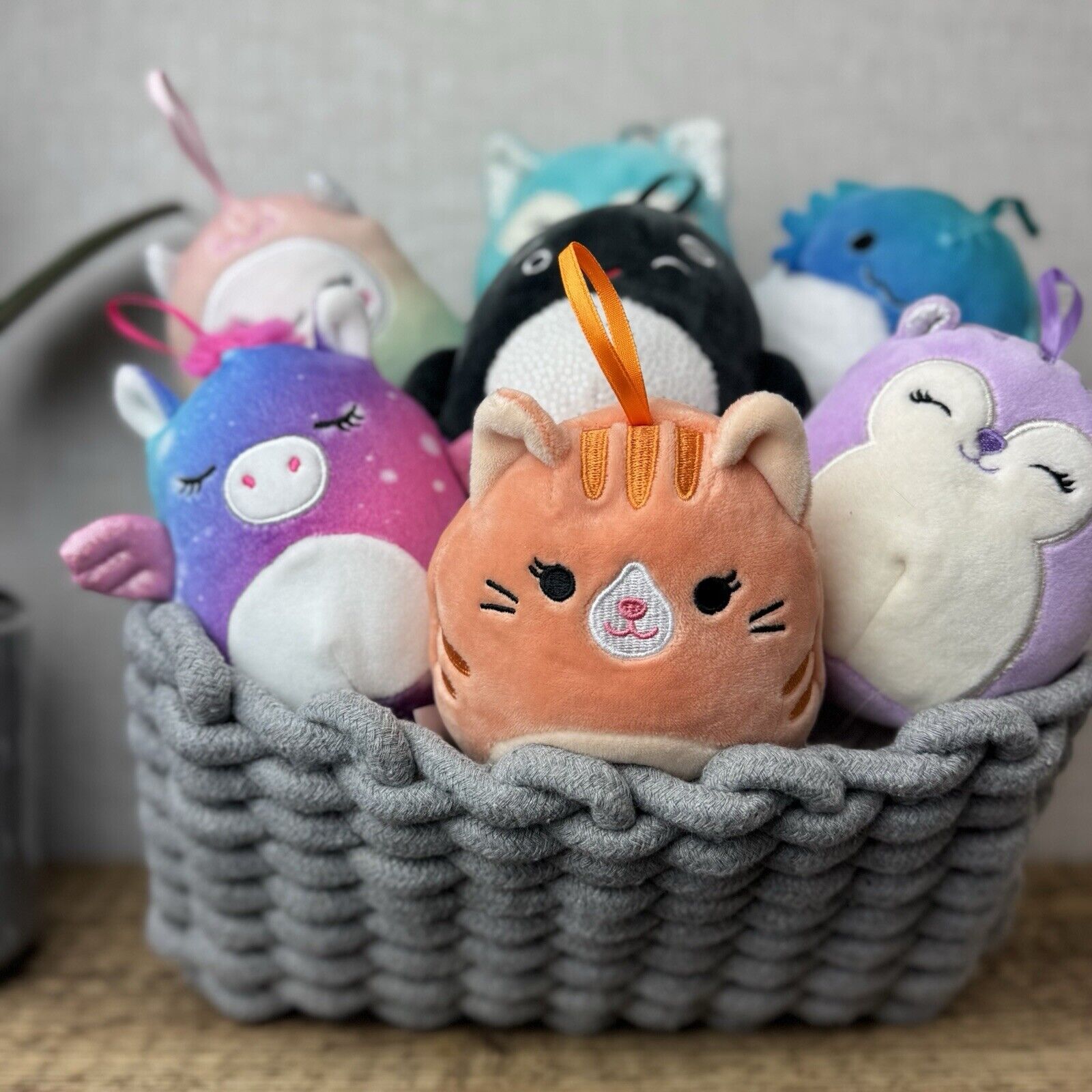 Squishmallow Christmas Bright Squad Ornaments - 4 inch Hangings Holiday Squish