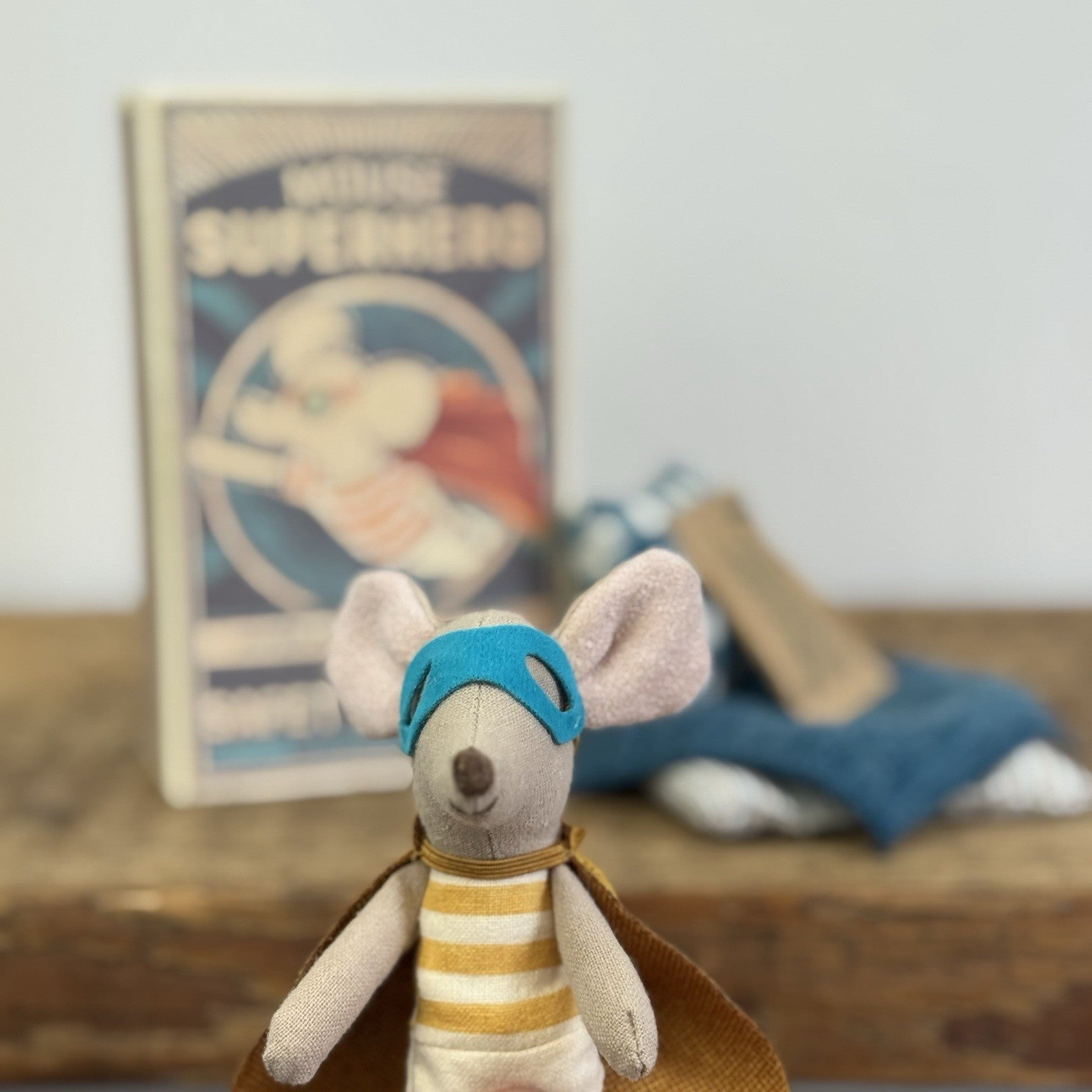 Maileg Superhero Mouse - Big Brother In Matchbox - New In Box