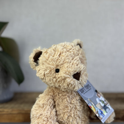 Jellycat Small Edward Bear - Light Brown Traditional Beige Bear Retired 10”