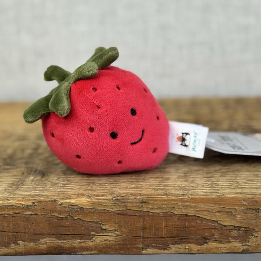 Jellycat Fabulous Fruit Strawberry - Soft Toy Play Food - Fruit Soft Toy 4” (#2)