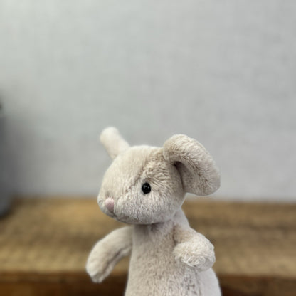 Jellycat Pipsy Mouse New With Tags Beige Small Beanie Plush Mouse Retired 5”