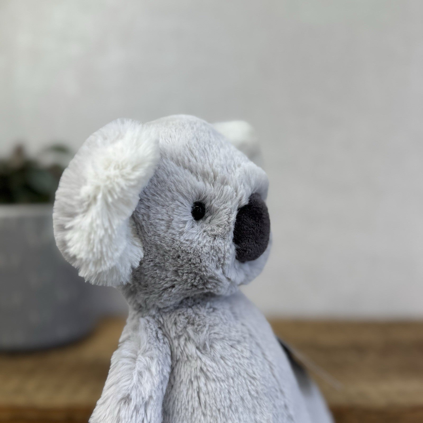 Jellycat Medium Bashful Koala - Light Grey Old Style Bashful Soft Toy Rare 12"