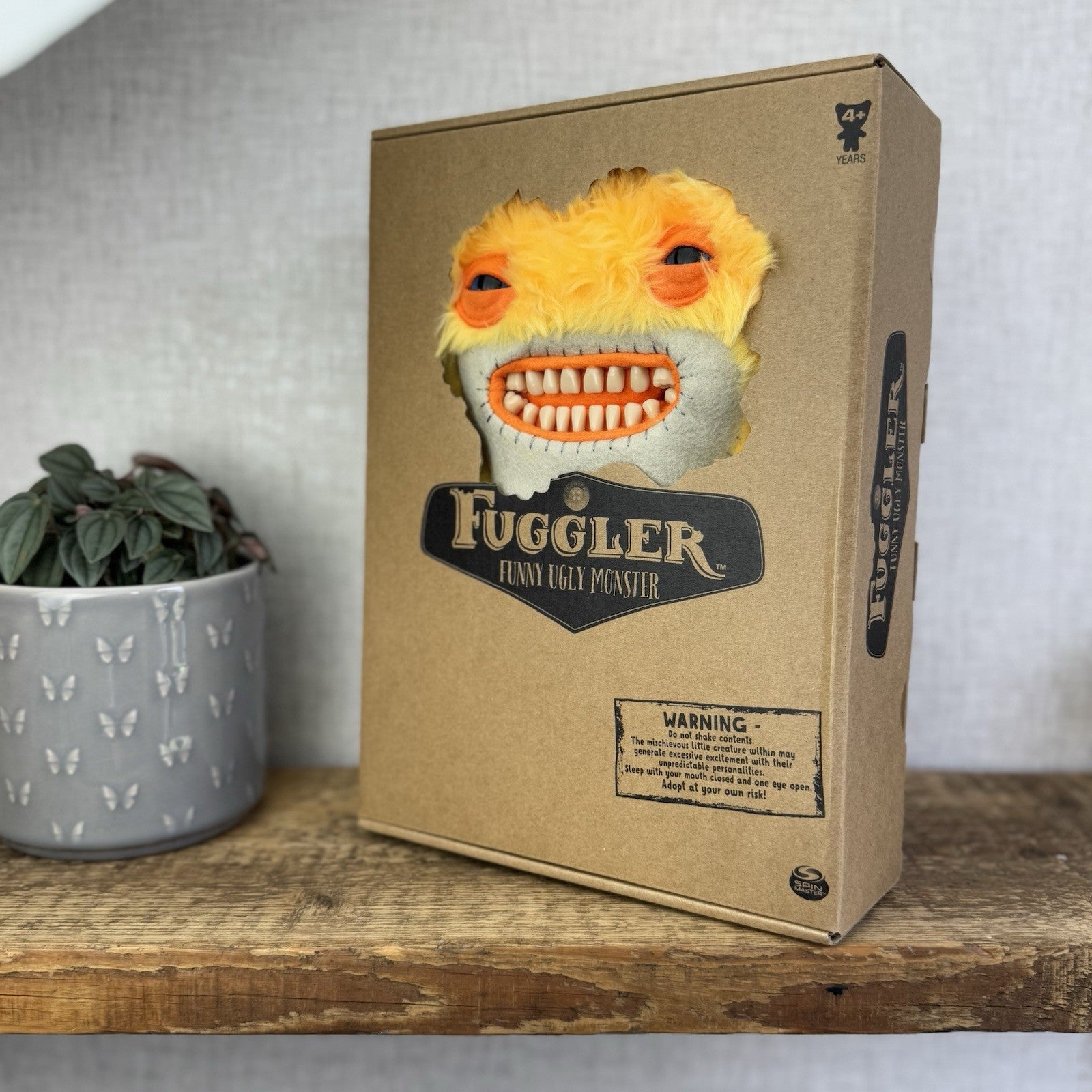 Fuggler Funny Ugly Monster Yellow Mischievous Creature Rare Larger Fuggler Boxed