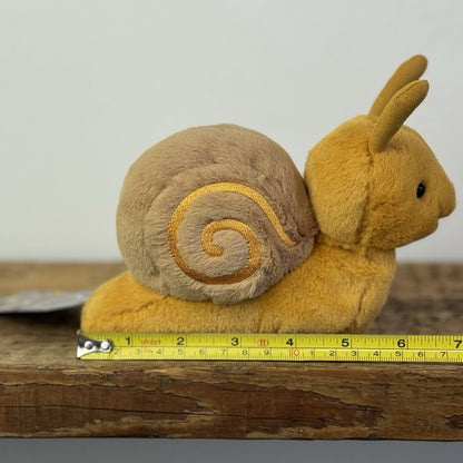 Jellycat Sandy Snail - Retired Small Yellow Snail Soft Toy Beanie Rare 6"