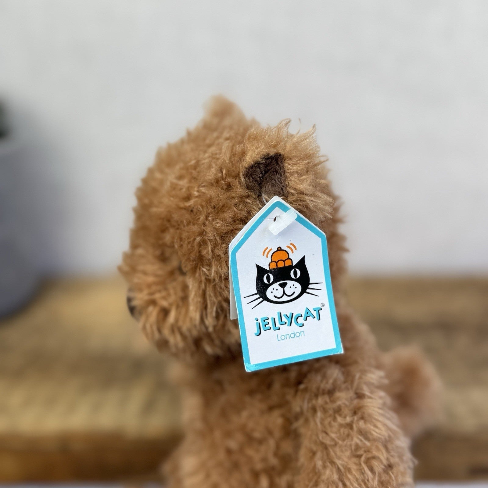 Jellycat Medium Cinnamon Bear - Brown Fuzzy Bear Beanie Retired Rare With Tags
