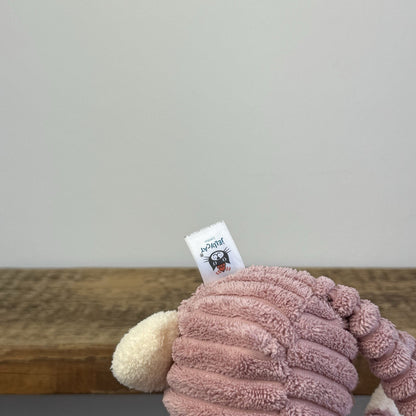 Jellycat Pink Cordy Roy Baby Bunny - Small Pink Beanie Corduroy Bunny Rabbit 12"
