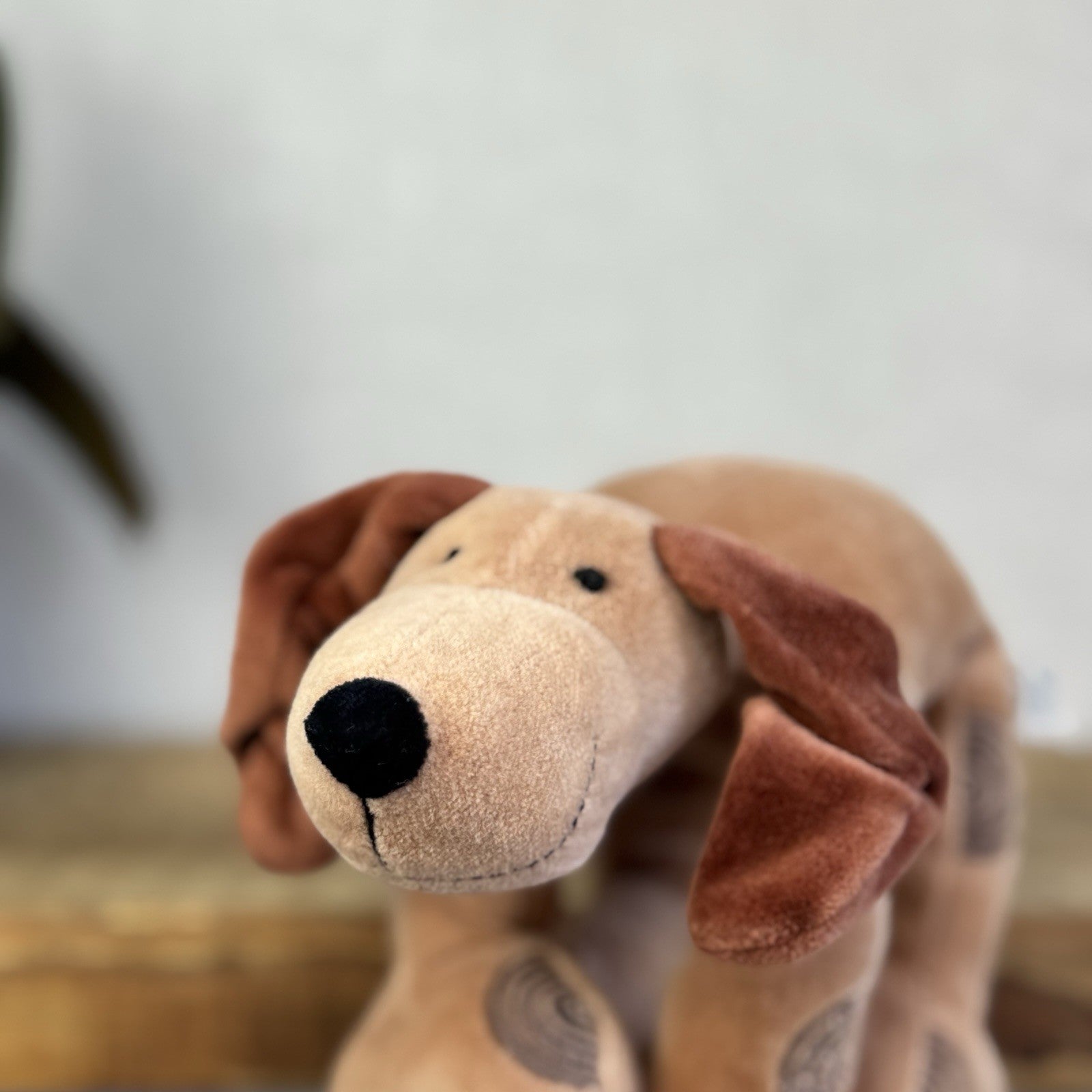 Jellycat Footfall Dog - Vintage Brown Jellycat Dog Beanie Retired Rare With Tags