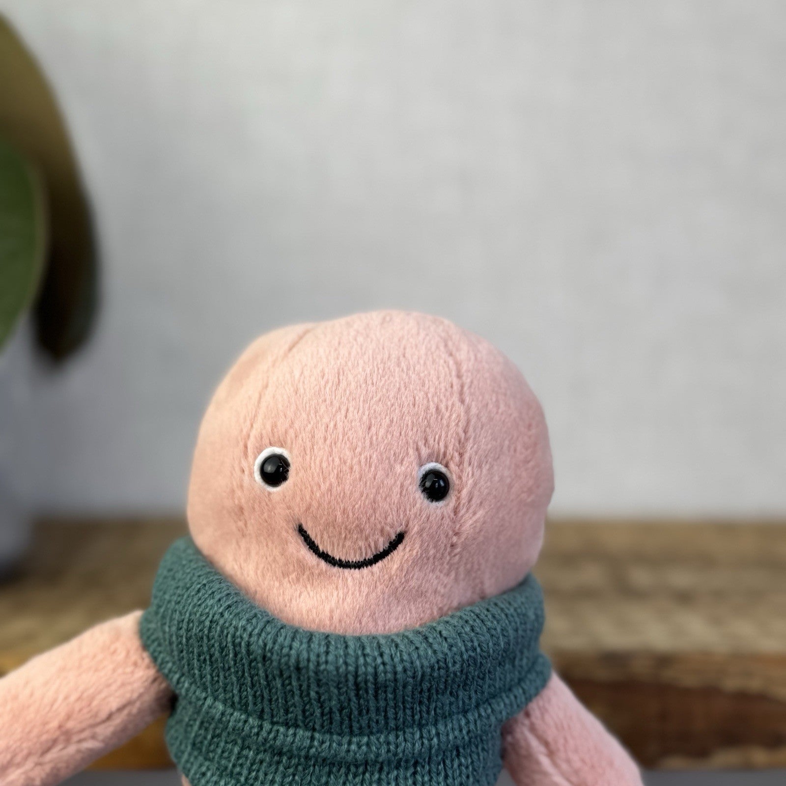 Jellycat Cozy Crew Octopus - Peach Octopus Beanie In A Jumper Cute Retired  5"