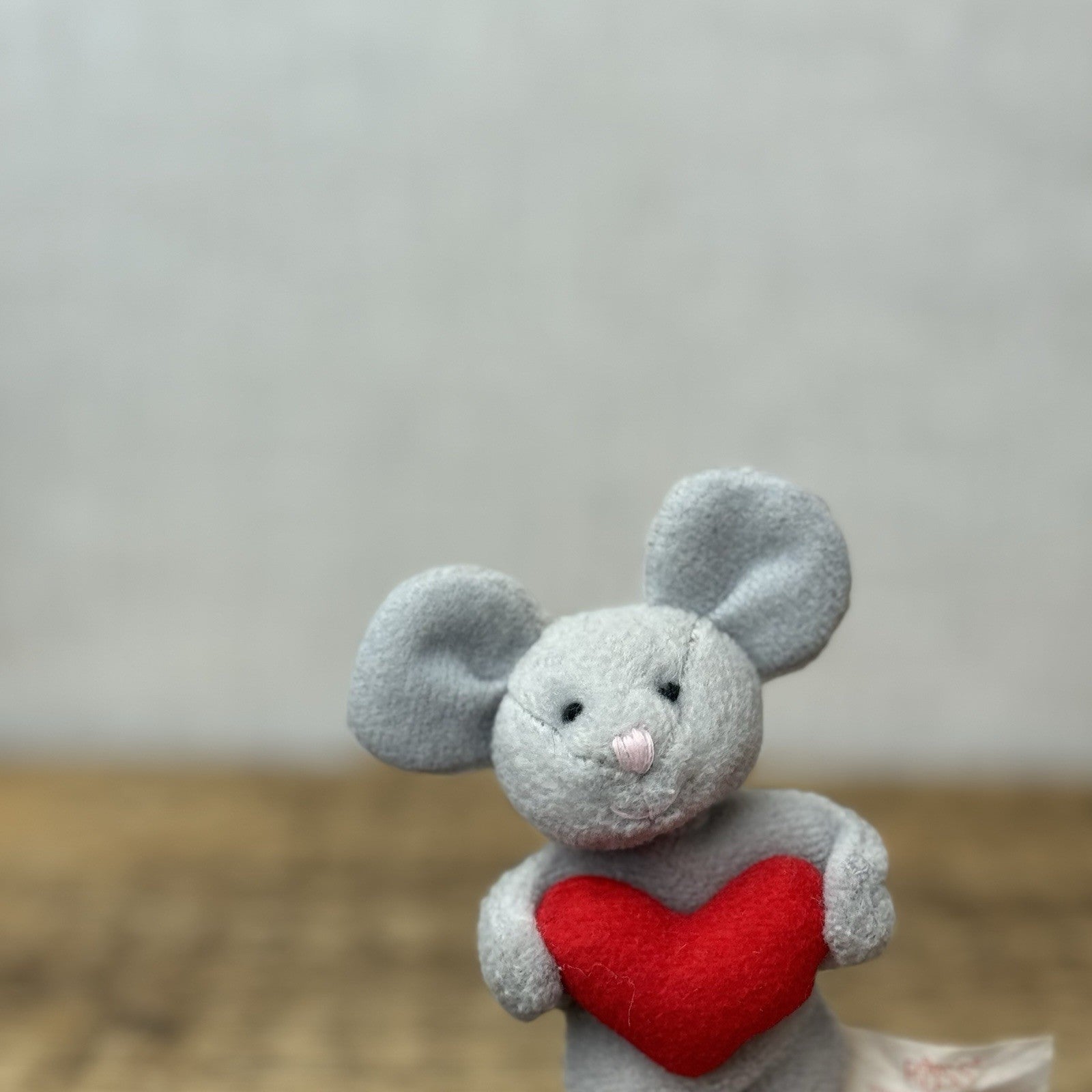 Russ Berrie & Co Miniature Vintage Beanbag Mouse 1990s Pocket Size Beanbag 3"